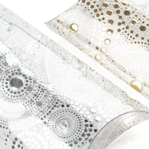 Kissenschachteln mit Goldfolie 10x4x17cm (25 Stück) [FS205]