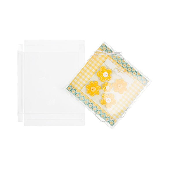 Klarsichtschachteln 14.9x1.6x14.9cm Transparent (25 Stück) [FB190]