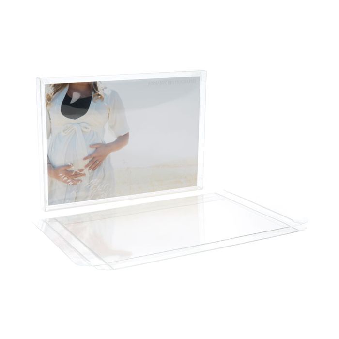 Plastic Gift Boxes 13.7x1.3x18.7cm Crystal Clear