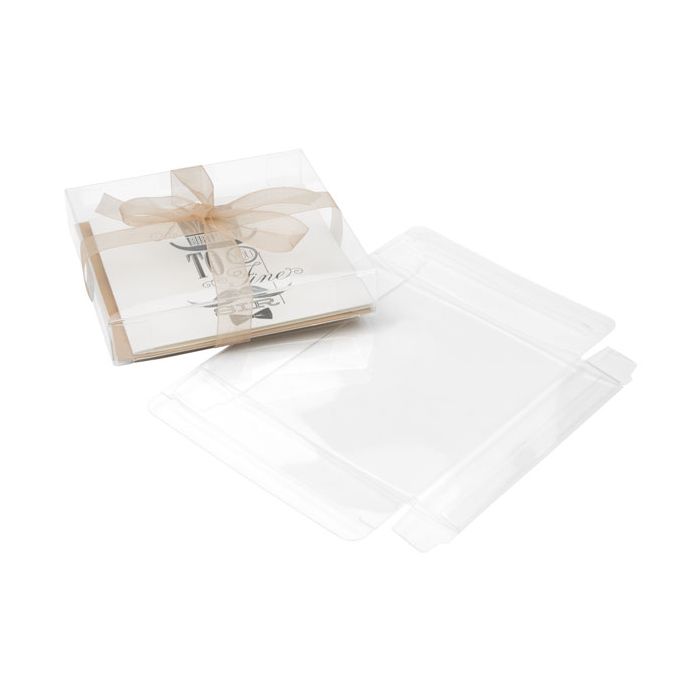 Klarsichtschachteln 13.1x2.5x12.9cm Transparent (25 Stück) [FB47]