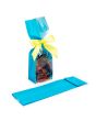 Blockbodenbeutel Neonblau 7x5,1x25,4 cm mit Bodenblatt (100 Stück) [FGPB17NB]