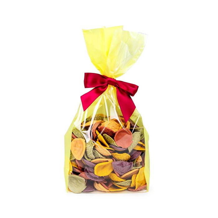 Block Bottom Bags Neon Yellow w/ Paper Insert 12,7x7,6x30,5 cm