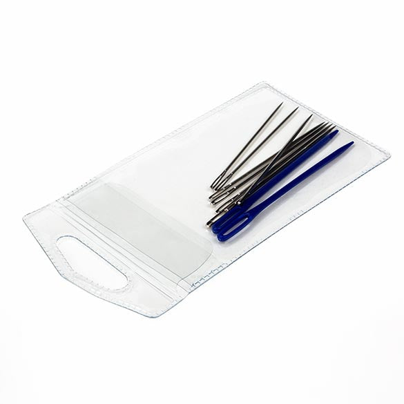 Vinyl Hülle 6,4x10,5cm mit Euroloch und Umschlag (100 Stück) [FHV1]