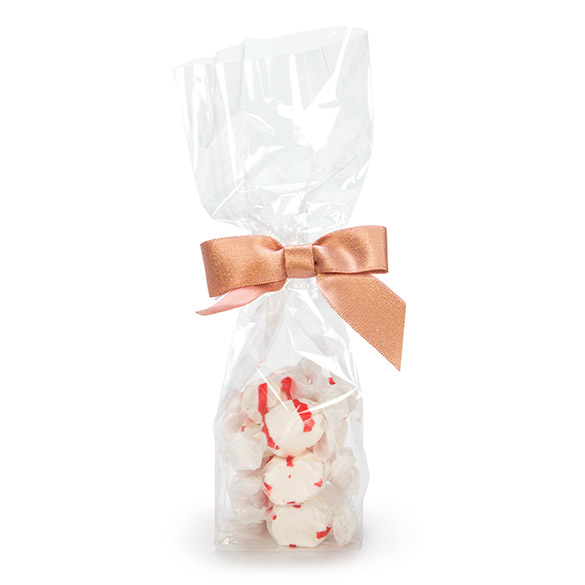 Blockbodenbeutel 6.7x4.8x26cm Transparent (100 Stück) [FG13]