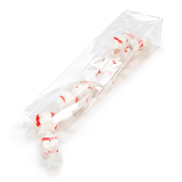 Blockbodenbeutel 6.7x4.8x26cm Transparent (100 Stück) [FG13]