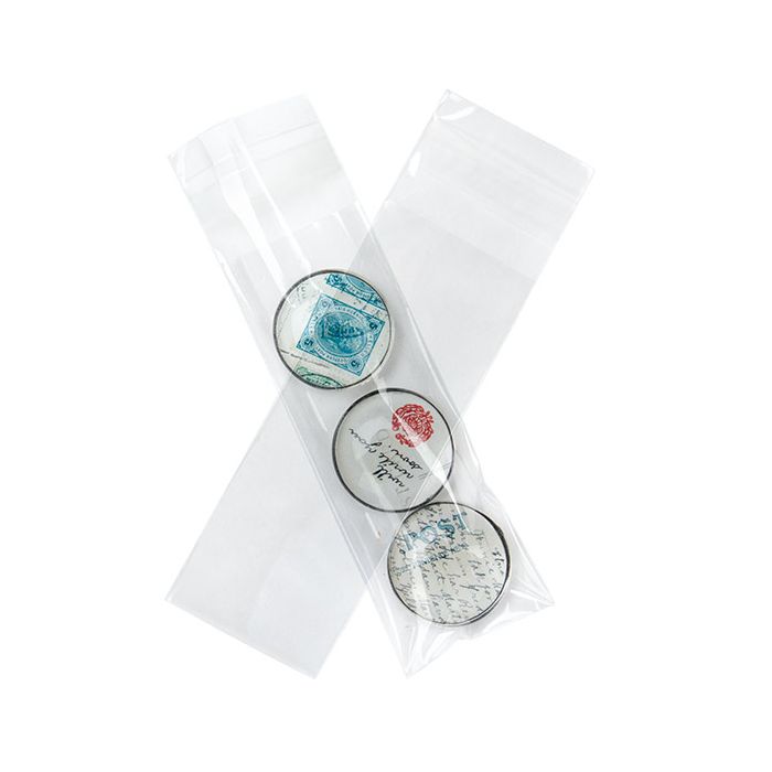 Plastikbeutel 4.8x12.7cm Transparent & Wiederverschließbar (100 Stück) [B1X5]