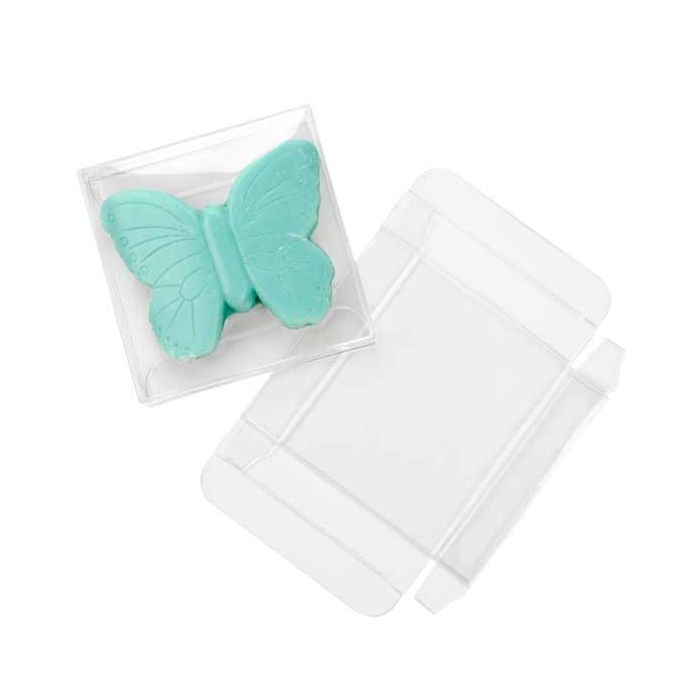 Klarsichtschachteln für 4 Pralinen 7x1.4x6.8cm (25 Stück) [FPB276]