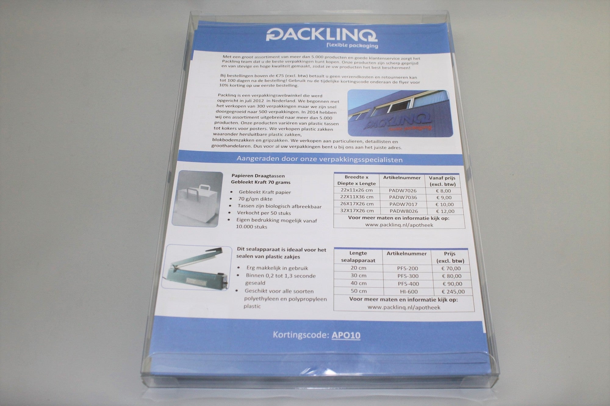 Klarsichtschachteln 21.3x2.5x31cm Transparent (25 Stück) [FPBA4]