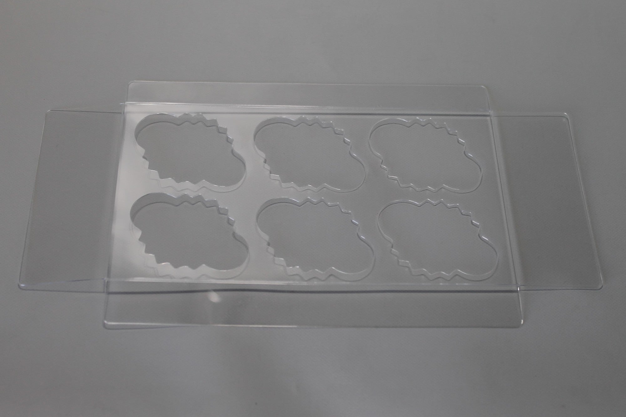 Einsätze für 6 Mini-Cupcakes 17.8x10.2x2cm Transparent (100 Stück) [FPBI179]