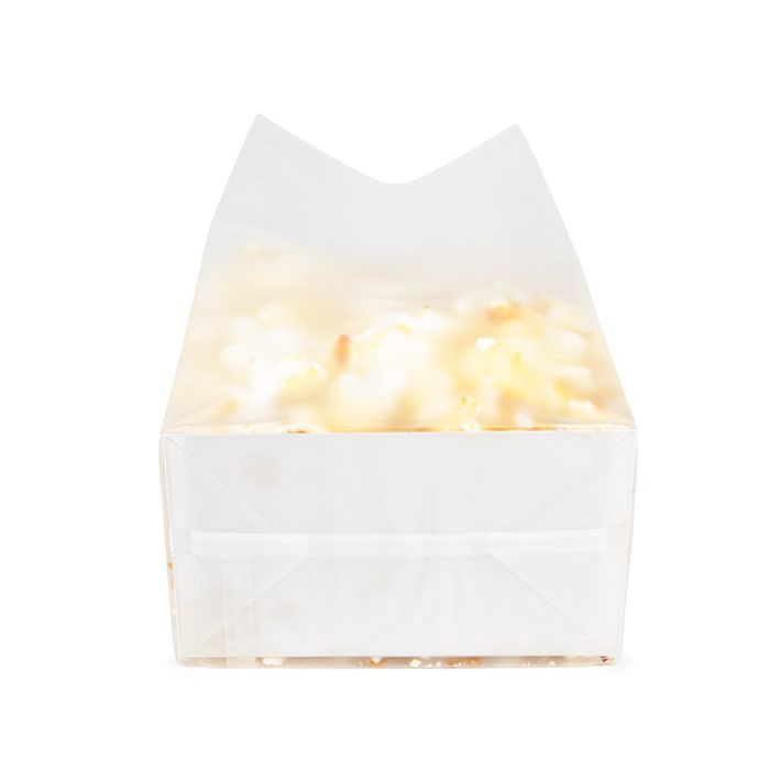 Blockbodenbeutel mit Bodenblatt Gefrostet 12.7x7.6x30.5 cm (100 Stück) [FFGPB1]