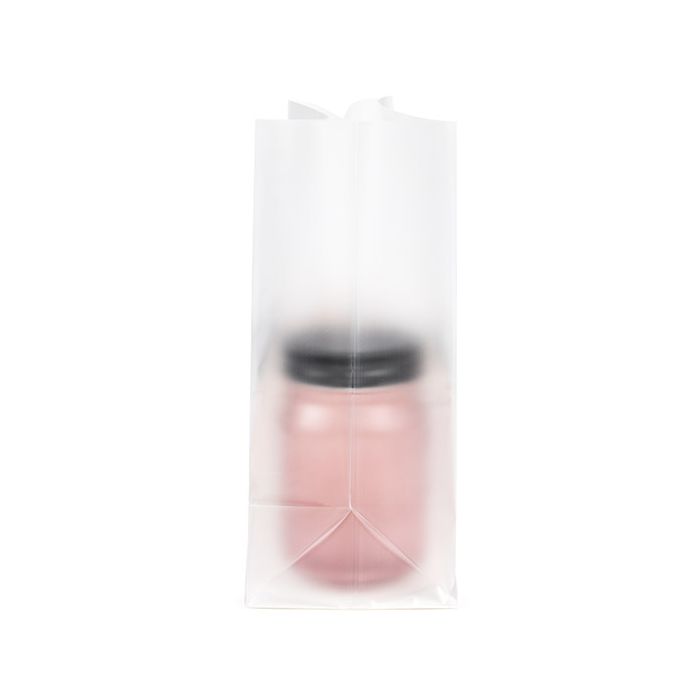 Blockbodenbeutel mit Bodenblatt Gefrostet 17.8x10.2x22.9 cm (100 Stück) [FFGPB8]