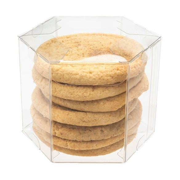 Klarsichtschachteln Hexagon 8.9x8.9x7.6cm (25 Stück) [FS352]