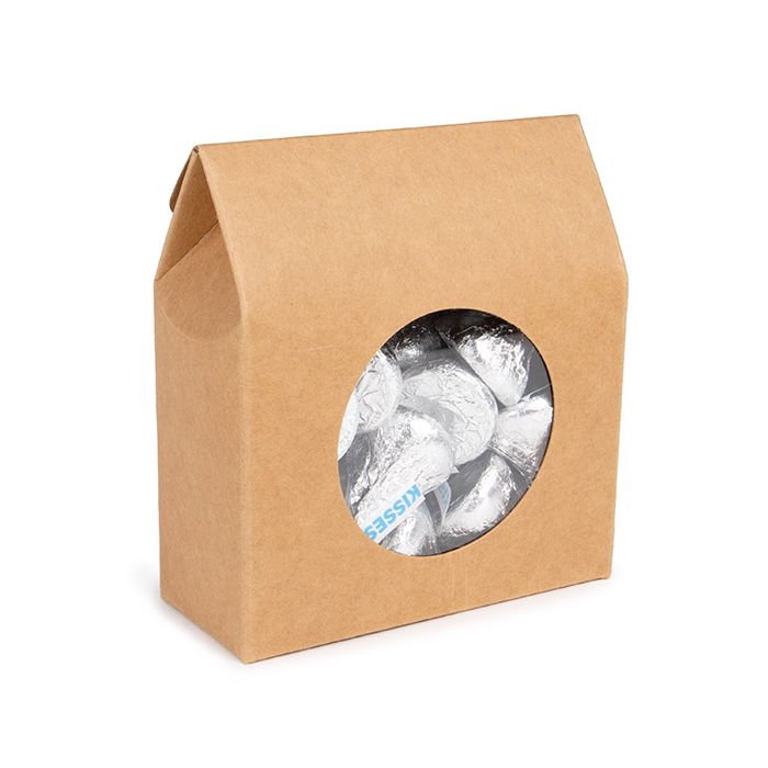 Pappschachteln mit rundem Fenster 8,9x3,8x10,2 cm (25 Stück) [FS340]