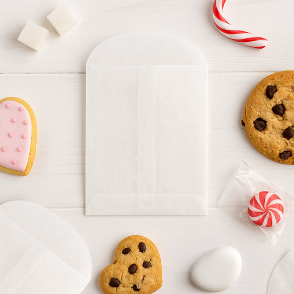 Pergaminpapier Umschläge 7,5x11,5cm (100 Stück) [G5]