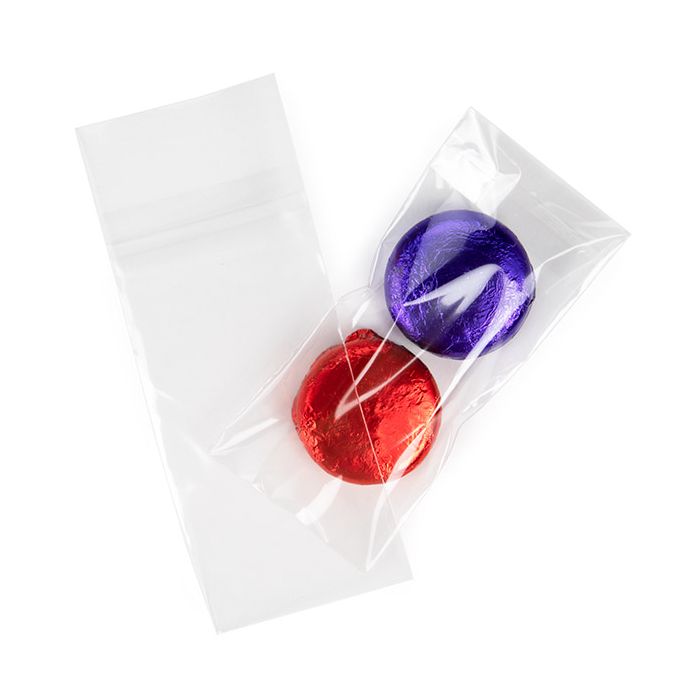 Umweltfreundliche Beutel 7x14,6 cm mit Schutzverschluss (100 Stück) [GC2X5PC]