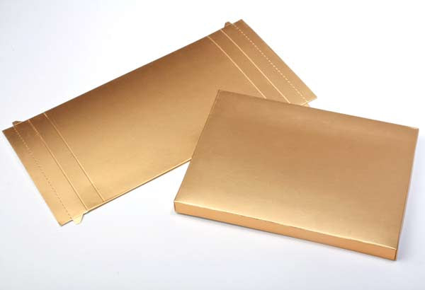 Pappschachteln Gold 11.4x2.5x15.2cm (25 Stück) [GD17]