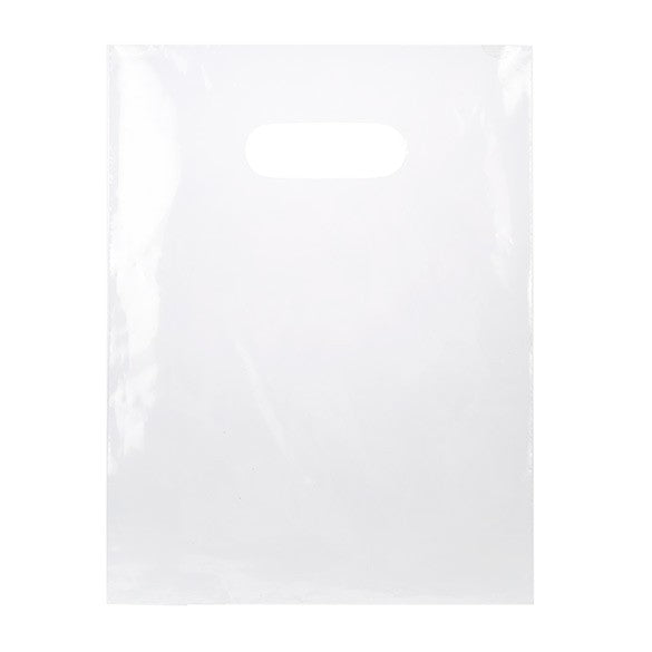 Polytragetaschen Transparent 22.9x30.5cm 60 Mikron LDPE (100 Stück) [H912CL1]