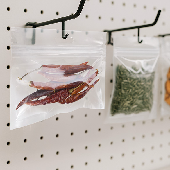 Druckverschlussbeutel mit Euroloch PP 15.2x7.6cm Laminiert (100 Stück) [HZB63]