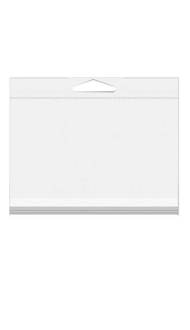 Headerbeutel Transparent 15.9x11.4cm Wiederverschließbar (100 Stück) [HB46]