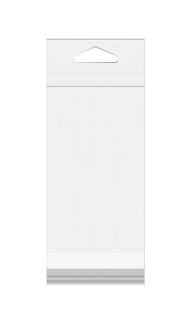 Headerbeutel Transparent 5.6x14cm Wiederverschließbar (100 Stück) [HB25]