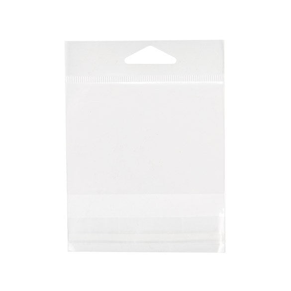 Headerbeutel Transparent 9x6.4cm Wiederverschließbar (100 Stück) [HB32]
