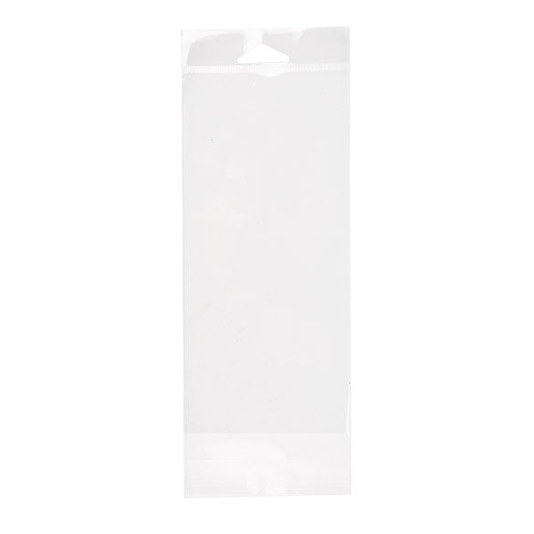 Headerbeutel Transparent 9.4x20.3cm Wiederverschließbar (100 Stück) [HB3X8]