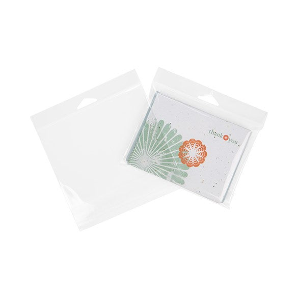 Headerbeutel Transparent 15.9x11.4cm Wiederverschließbar (100 Stück) [HB46]