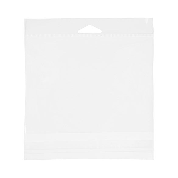 Headerbeutel Transparent 15.9x11.4cm Wiederverschließbar (100 Stück) [HB46]