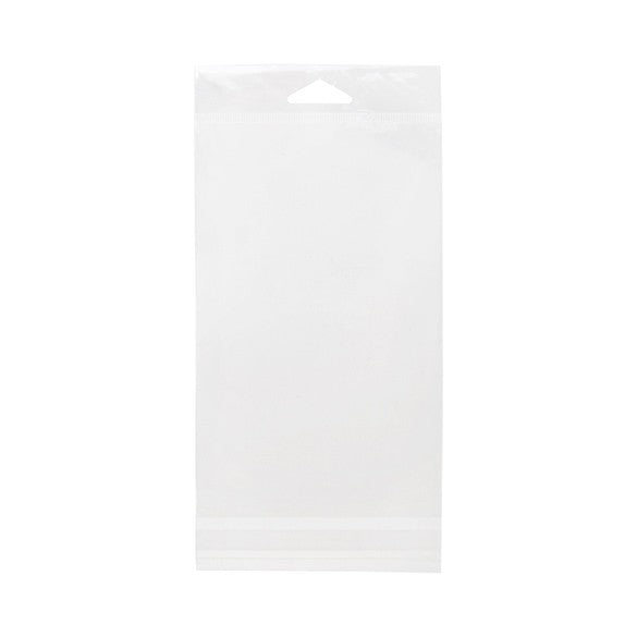 Headerbeutel Transparent 11.4x17.8cm Wiederverschließbar (100 Stück) [HB47]