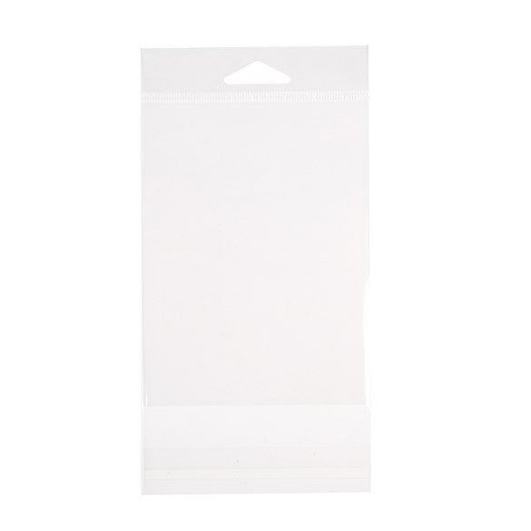 Headerbeutel Transparent 10.3x13.7cm Wiederverschließbar (100 Stück) [HB4B1]