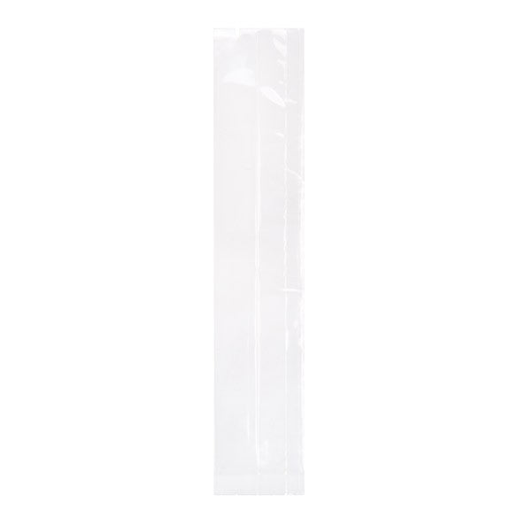 Plastikbeutel 4.4x4.4x21.6cm mit Seitenfalten schwere Qualität (100 Stück) [HDGB5]