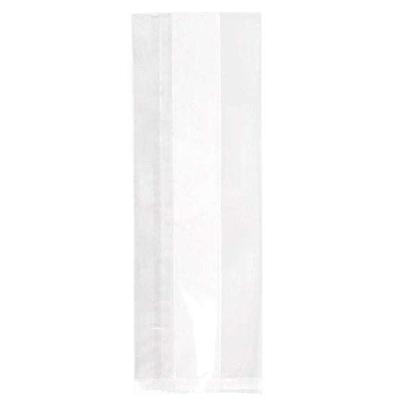 Plastikbeutel 8.9x5.7x24.8cm mit Seitenfalten schwere Qualität (100 Stück) [HDGB10]