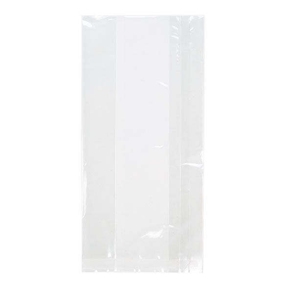 Plastikbeutel 10.2x5.7x20.3cm laminiert und mit Seitenfalten (100 Stück) [HDGB4]
