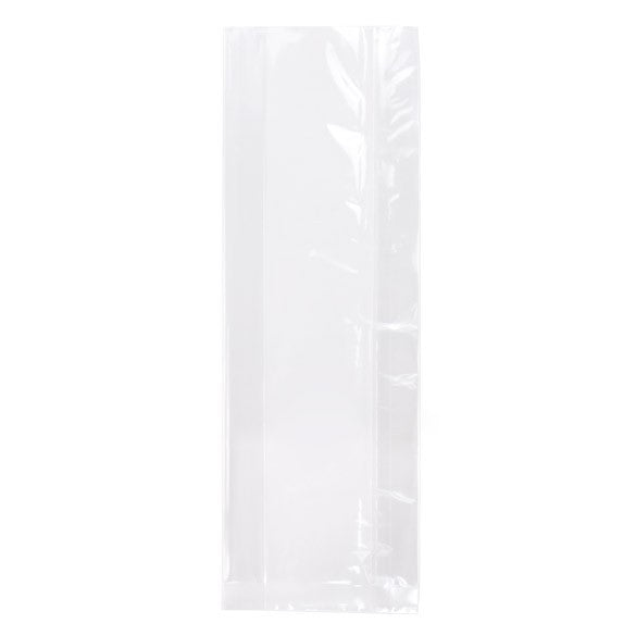 Plastikbeutel 7.6x3.1x21cm mit Seitenfalten schwere Qualität (100 Stück) [HDGB9]