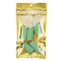 Grip Seal Bags Transparent/Gold 10.2x16.5cm