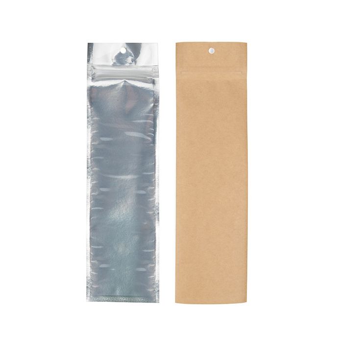 Grip Seal Bags Transparent/Kraft 6,4x22,9 cm