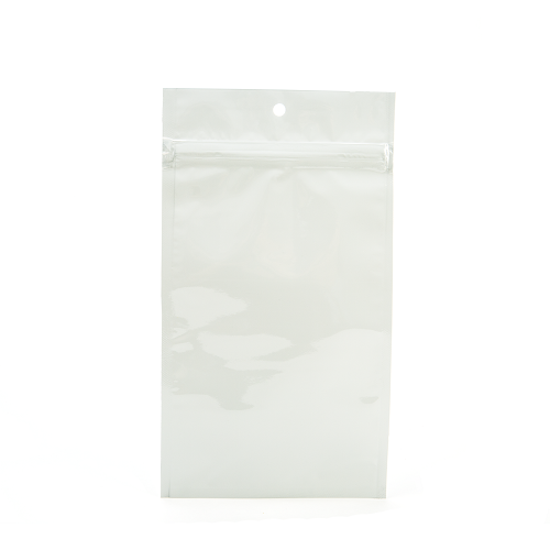 Grip Seal Bags White 12.5x21cm Metallised