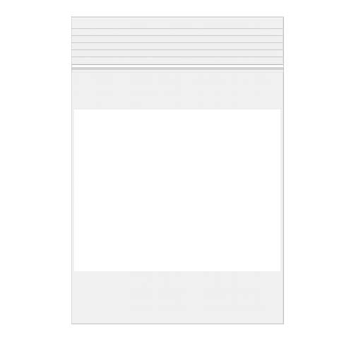 Grip Seal Bags with Write-on-Panel 15x23cm PE 100 micron