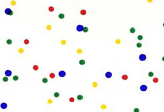 Bedruckte Beutel bunte Punkte 12.7x7.6x29.2cm mit Seitenfalten (100 Stück) [G5MD1]