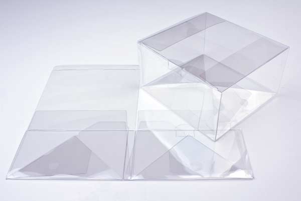 Plastic Gift Boxes 19.1x17.8x10.2cm Autolock Bottom