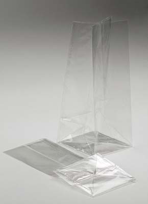 Blockbodenbeutel ÖKO-freundlich 10,2x7,6x25,4cm Premium mit Seitenfalten (100 Stück) [CFBG5]