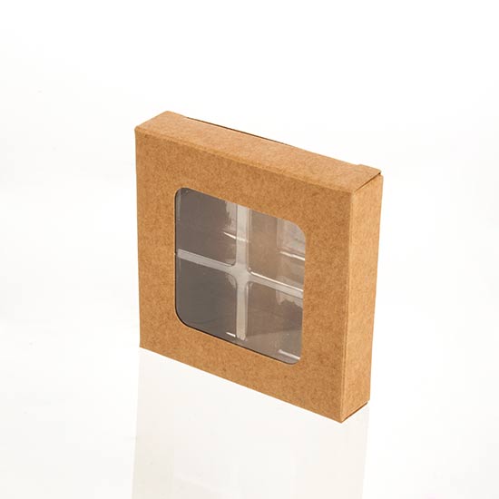 Kraft Artisan Candy Box Sets for 4 7 x 2.1 x 6.8cm