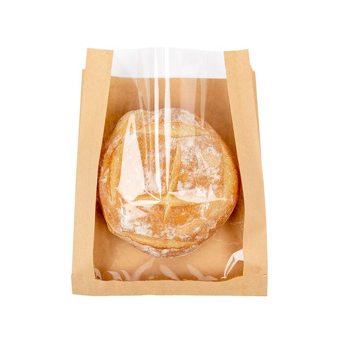 Kraft Klappenbeutel 22,9x4,1x27,9 cm mit Seitenfalte (100 Stück) [KBB4]