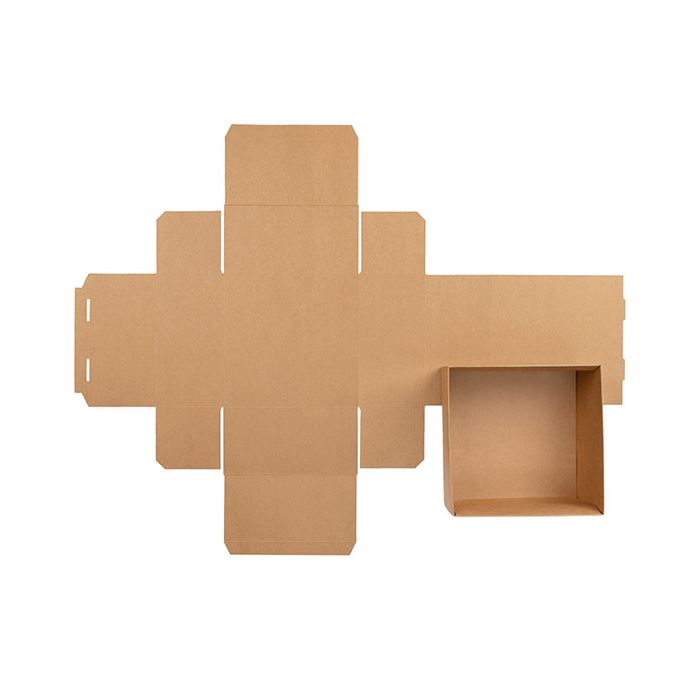 Pappschachtelböden Kraft 15,2x7,6x15,2 cm (25 Stück) [KR14]