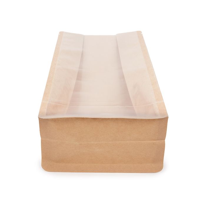 Blockbodenbeutel Kraft 12.7x7.6x30.5 cm (100 Stück) [BB3K]