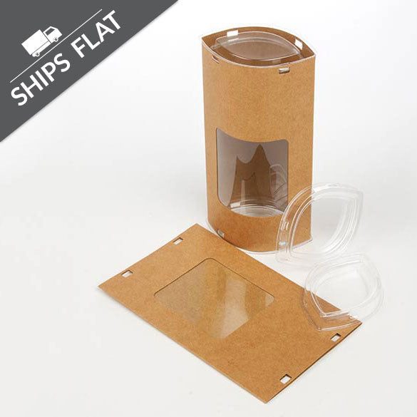 Luxuriöse Geschenkverpackung (oval) 7.8x5.2x15.4cm (25 Stück) [KTEWS26]