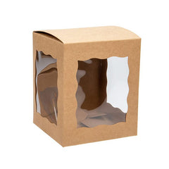 Pappschachteln mit Fenster 10.2x10.2x11.7cm (25 Stück) [WKRG346]