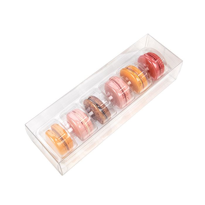 Macaron-Schachteln für 6 Stück 7x5.1x22.5 cm (25 Stück) [MBS7]