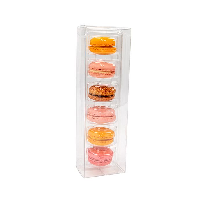 Macaron-Schachteln für 6 Stück 7x5.1x22.5 cm (25 Stück) [MBS7]
