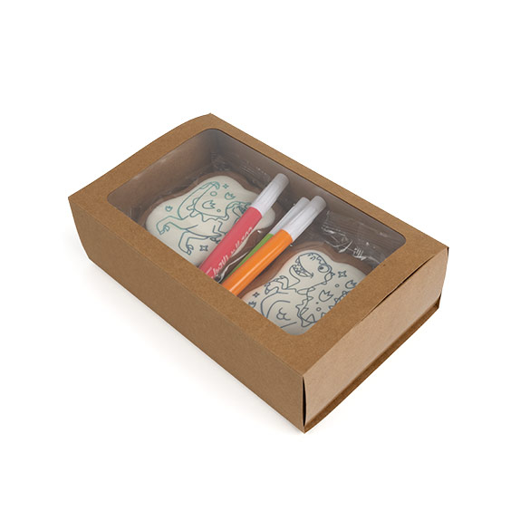Zweiteilige Papierschachteln Kraft 21x12,7x5,7 cm (25 Stück) [MBS10K]